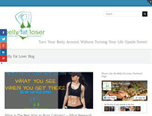 Tablet Screenshot of belly-fat-loser.com
